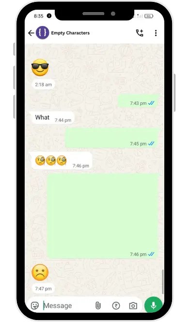 Empty Characters